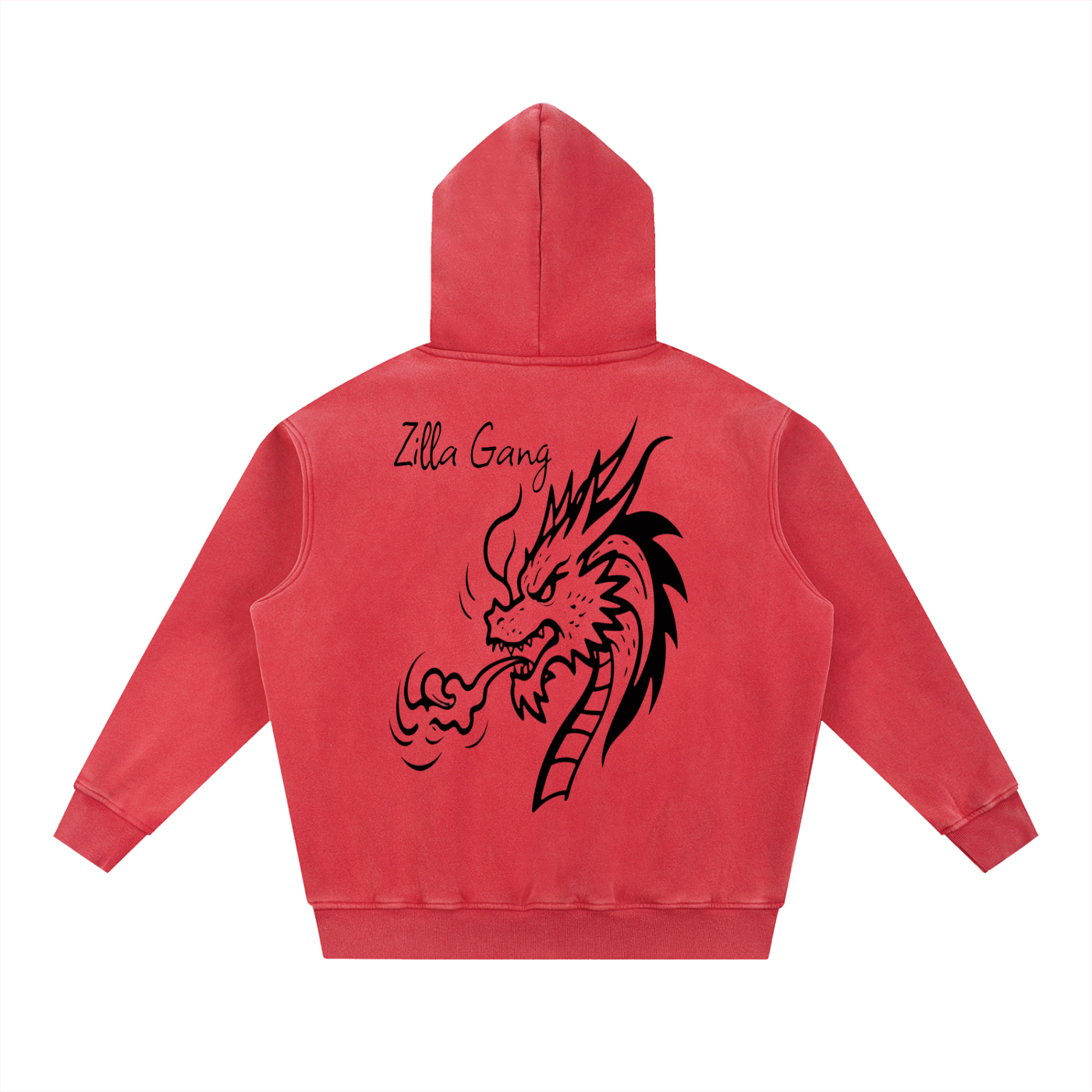 Snow Wash Fleece Oversize Hoodie