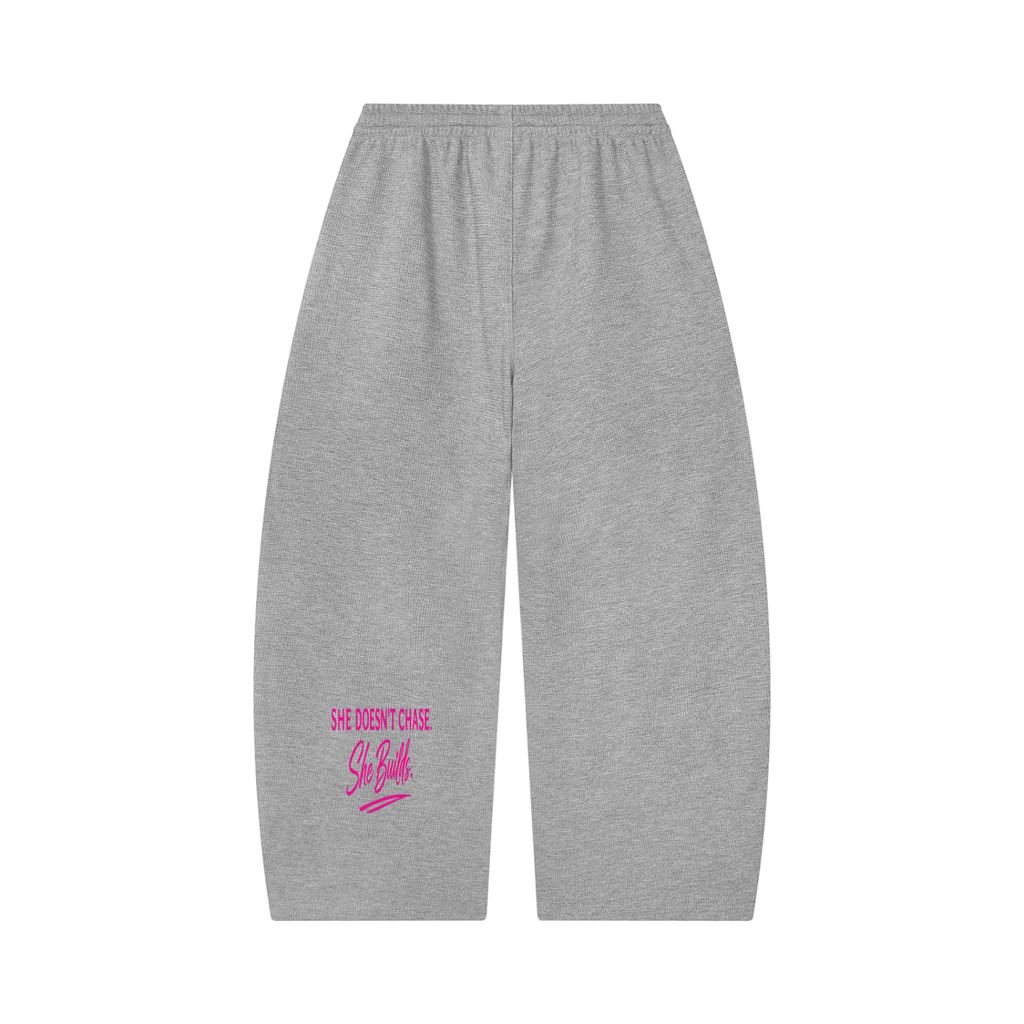 SoFar Collection-Unisex Waffle Barrel Leg Pants