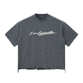 Snow Wash Raw-Hem Boxy T-shirt