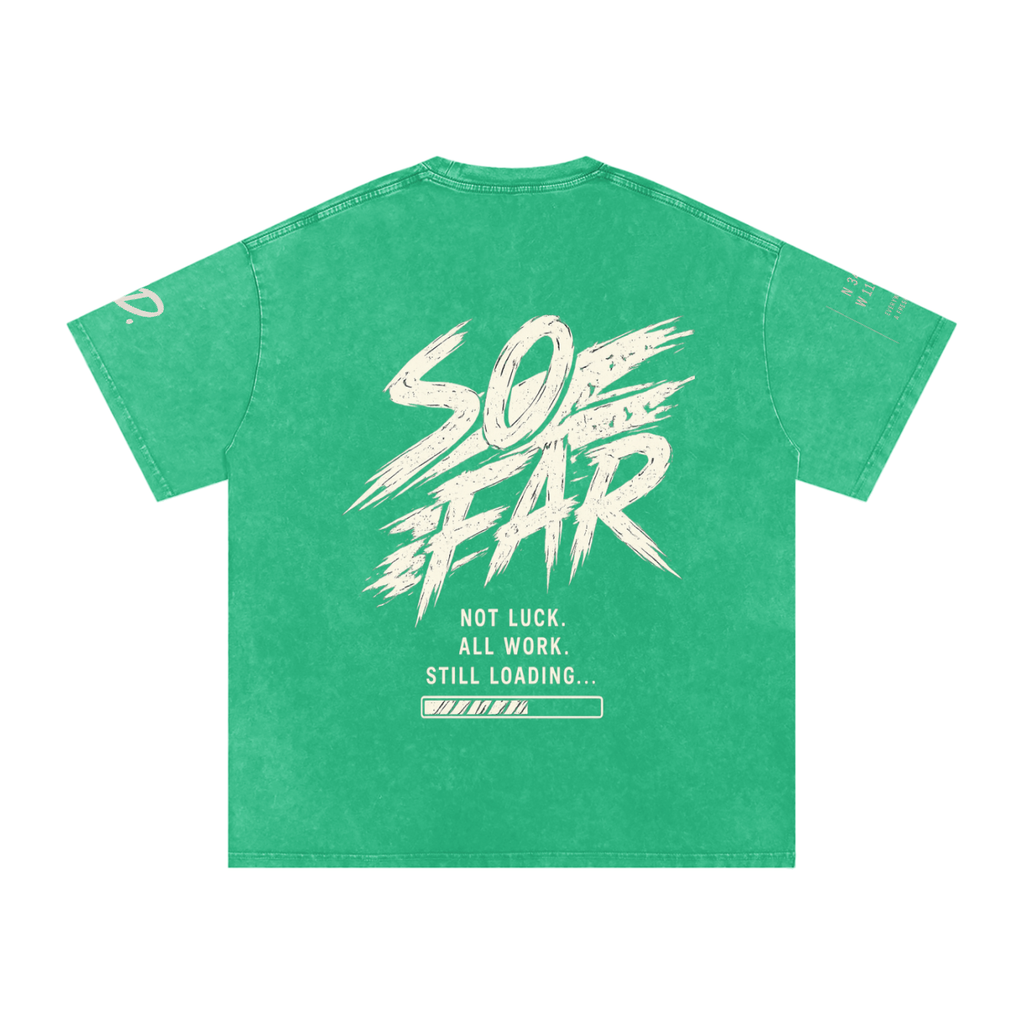 Snow Washed Oversized Cotton T-Shirt