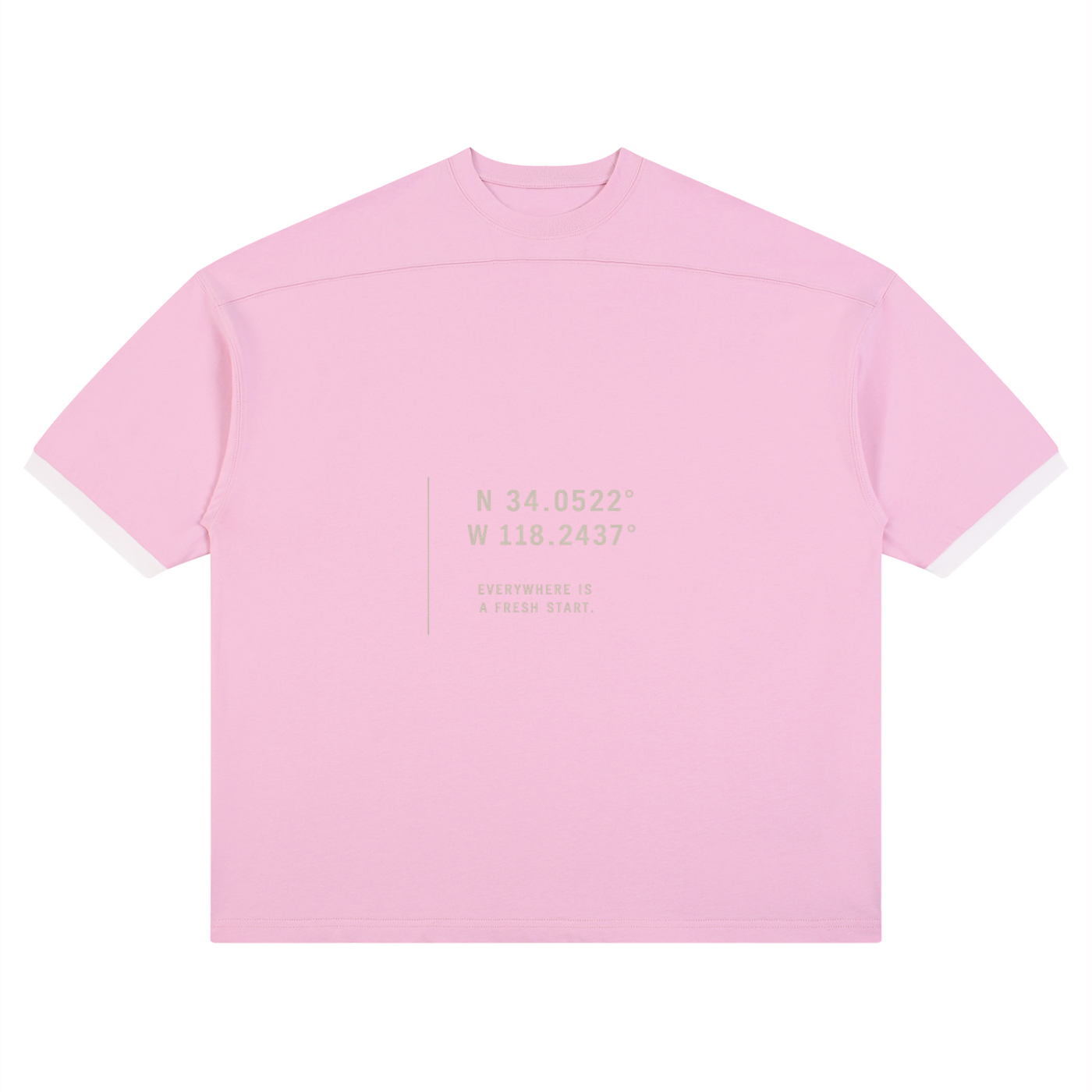 Unisex Color Block Drop Shoulder T-Shirt