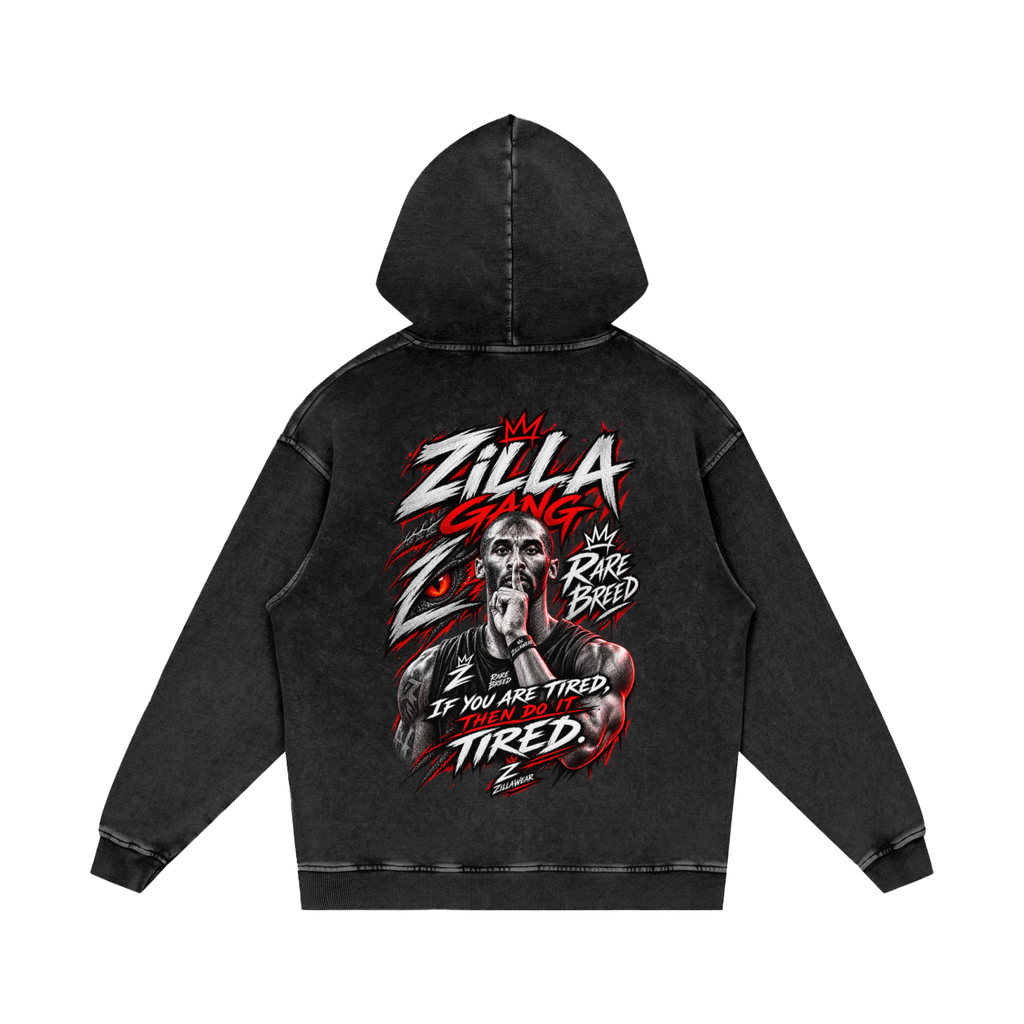 Snow Washed Loose Cotton Hoodie
