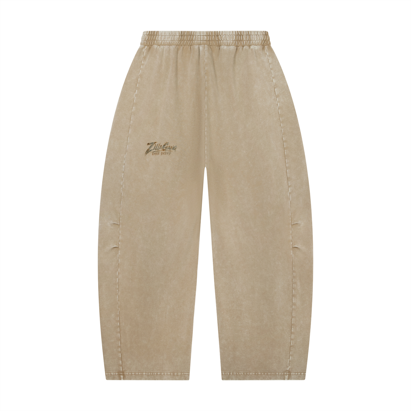 Unisex Mineral Wash Barrel Leg Pants