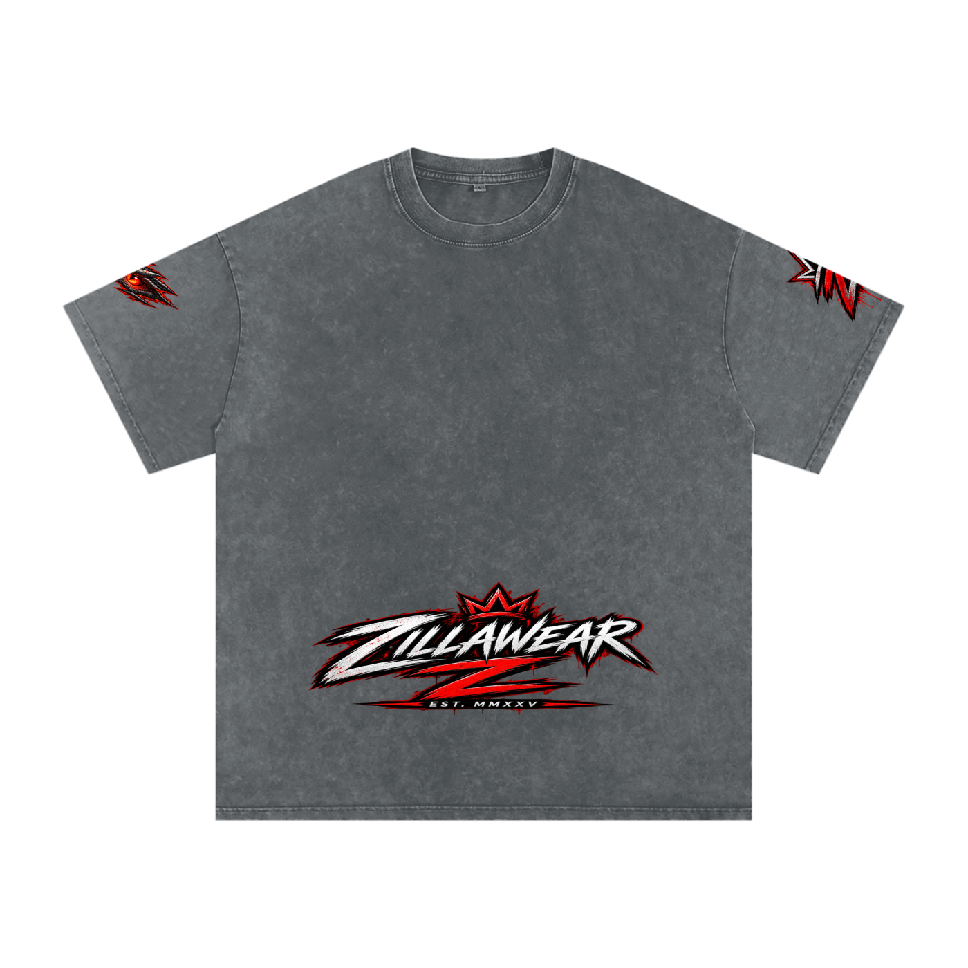 Never Harmless: Snow Washed Oversized Cotton T-Shirt