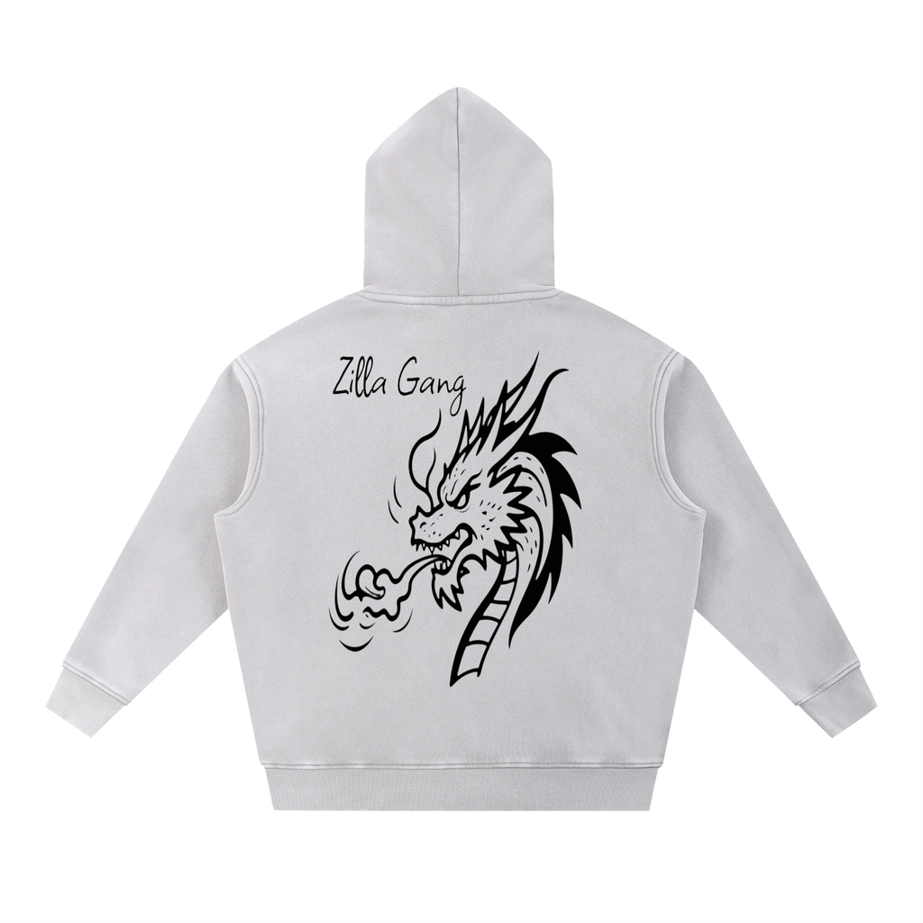 Snow Wash Fleece Oversize Hoodie
