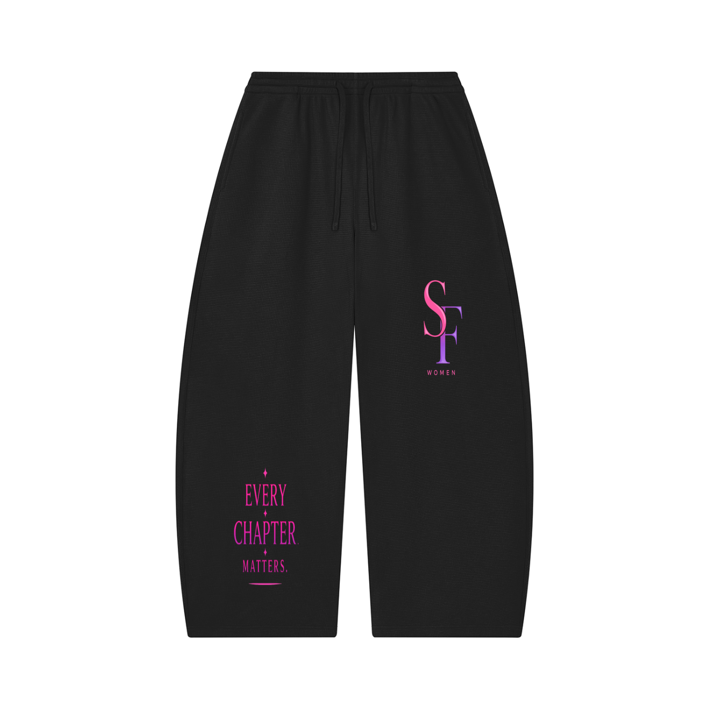 SoFar Collection-Unisex Waffle Barrel Leg Pants
