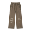 Snow Washed Tape Raw Edge Sweatpants