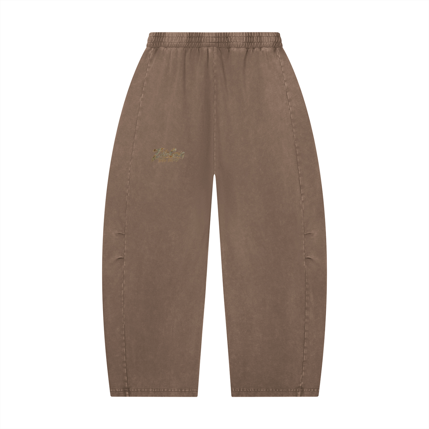 Unisex Mineral Wash Barrel Leg Pants