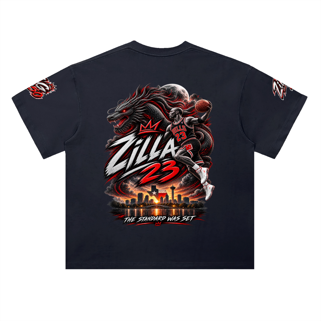 Limited edition Zilla23 Heavyweight Drop Shoulder Cotton T-Shirt