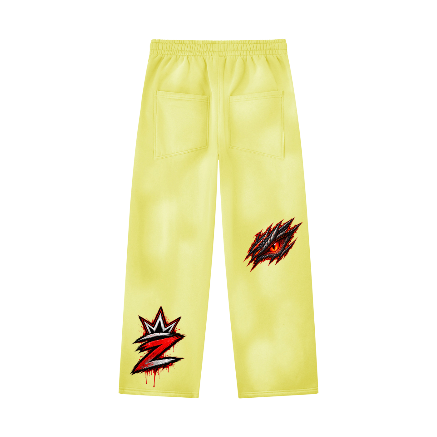 Unisex Sunfade Wide Leg Fleece Sweatpants