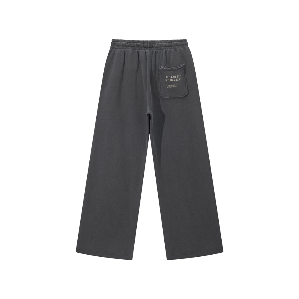 Best Day Collection: Snow Washed Raw Edge Sweatpants