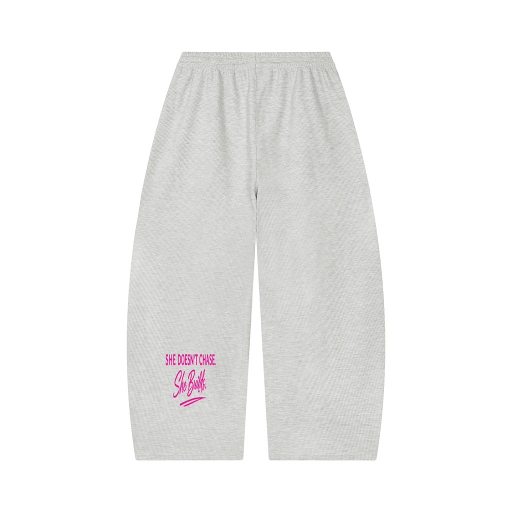 SoFar Collection-Unisex Waffle Barrel Leg Pants