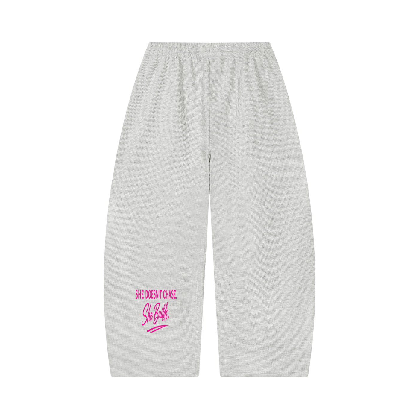 SoFar Collection-Unisex Waffle Barrel Leg Pants