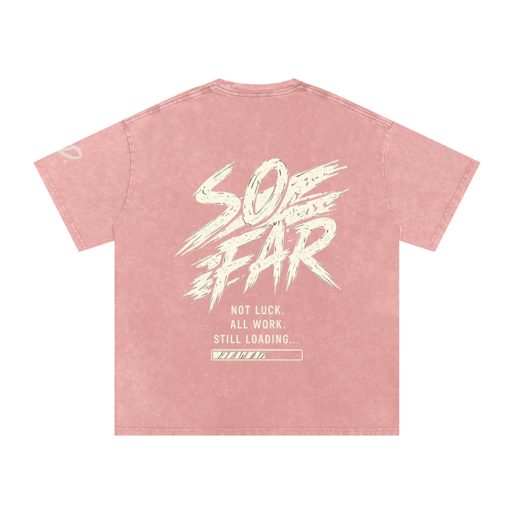 Snow Washed Oversized Cotton T-Shirt