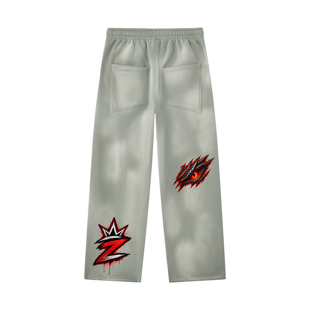 Unisex Sunfade Wide Leg Fleece Sweatpants